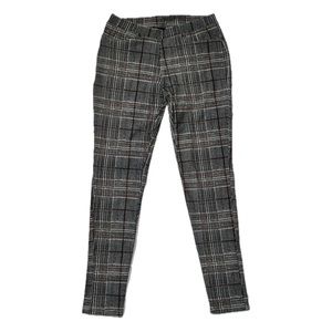 S-M Plaid Printed Jeggings